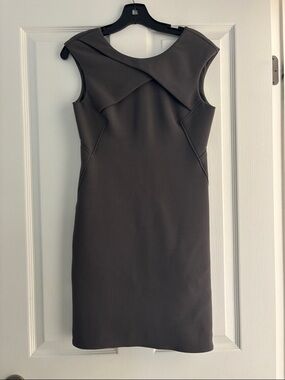 Helmut Lang Sleeveless Gray Sheath Dress Sz 0